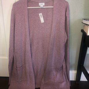 Old Navy mauve cardigan with pockets - large NWT